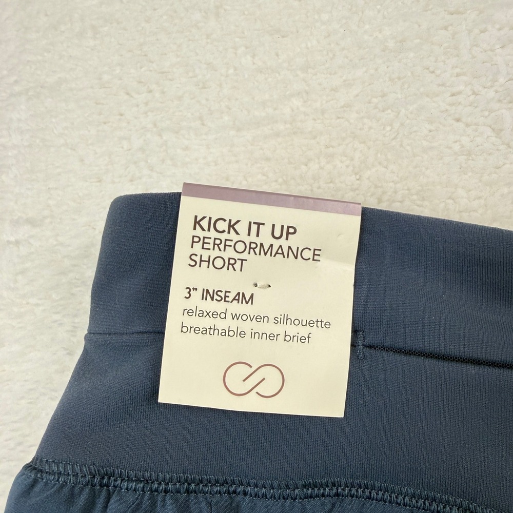 Calia Kick It Up Performance Shorts Womens Medium  Blue Athletic Running - Picture 3 of 6